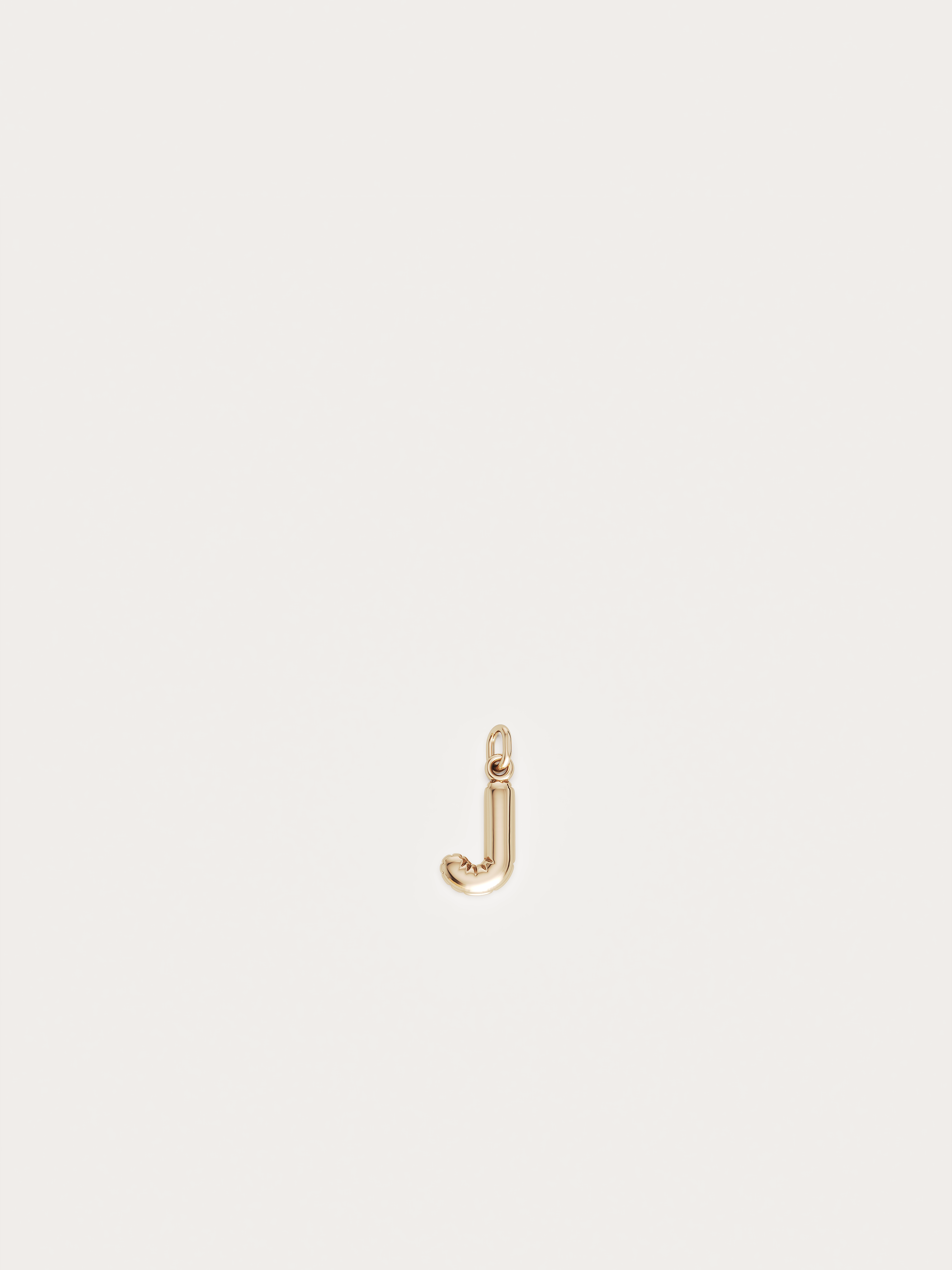 18ct Yellow Gold Balloon Initials 'J' Pendant